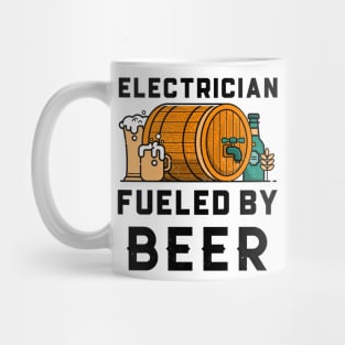 Funny Electrician Beer Lover Design Mug